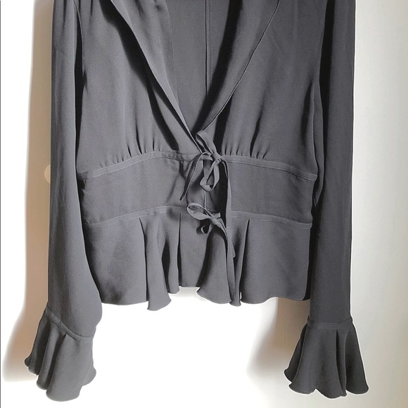 Giorgio Armani black silk blouse - Picture 2 of 3
